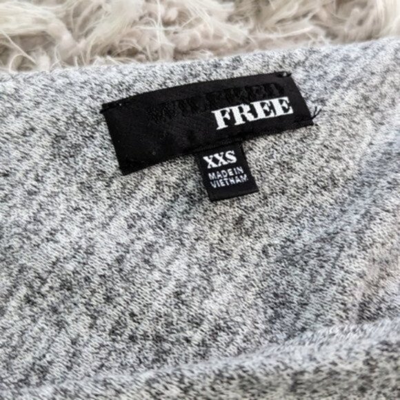 Aritzia Wilfred one shoulder gray bodycon mini dress - Picture 3 of 4